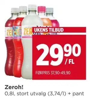 Meny Zeroh! tilbud