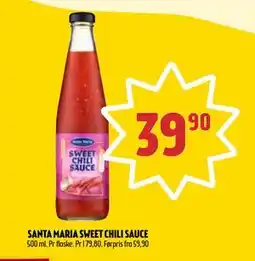 Coop Prix SANTA MARIA SWEET CHILI SAUCE tilbud