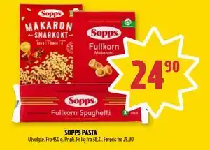 Coop Prix SOPPS PASTA tilbud