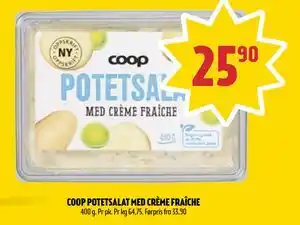 Coop Prix COOP POTETSALAT MED CRÈME FRAÎCHE tilbud