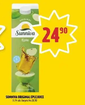 Coop Prix SUNNIVA ORIGINAL EPLEJUICE tilbud