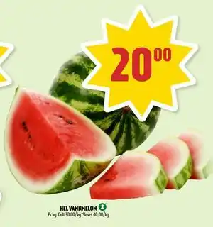 Coop Prix HEL VANNMELON tilbud