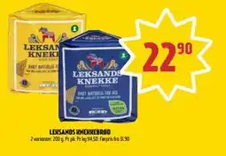 Coop Prix LEKSANDS KNEKKEBRØD tilbud