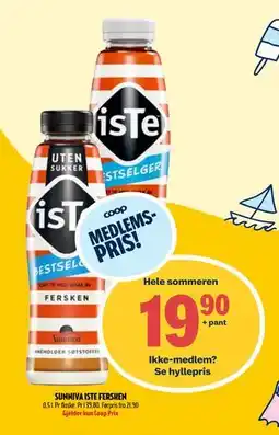 Coop Prix SUNNIVA ISTE FERSKEN tilbud