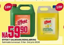 Europris EFFEKT SALMIAKK/RENGJØRING tilbud