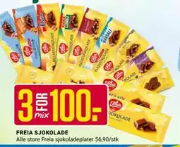 Europris FREIA SJOKOLADE tilbud