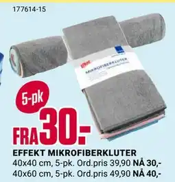 Europris EFFEKT MIKROFIBERKLUTER tilbud