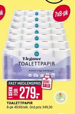 Europris TOALETTPAPIR tilbud