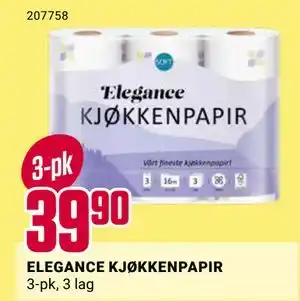 Europris ELEGANCE KJØKKENPAPIR tilbud