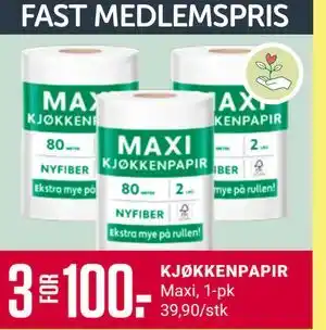 Europris KJØKKENPAPIR tilbud
