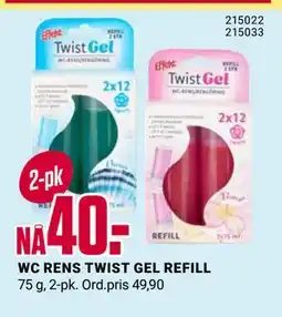 Europris WC RENS TWIST GEL REFILL tilbud