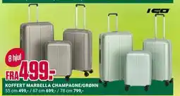 Europris KOFFERT MARBELLA CHAMPAGNE/GRØNN tilbud