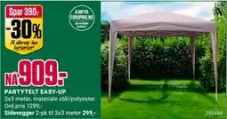 Europris PARTYTELT EASY-UP tilbud