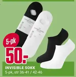 Europris INVISIBLE SOKK tilbud