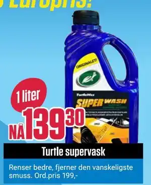 Europris Turtle supervask tilbud