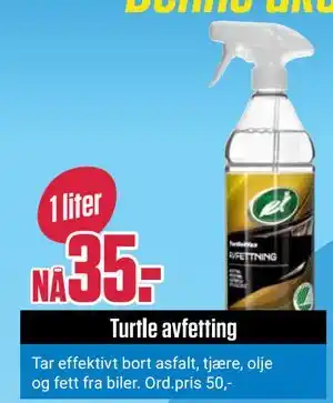 Europris Turtle avfetting tilbud