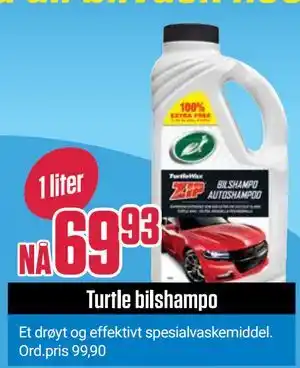 Europris Turtle bilshampo tilbud