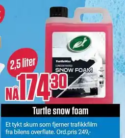 Europris Turtle snow foam tilbud