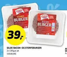 Bunnpris GILDE BACON- OG STORFEBURGER tilbud