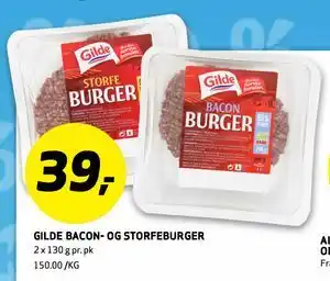 Bunnpris GILDE BACON- OG STORFEBURGER tilbud