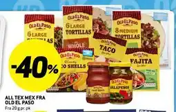 Bunnpris ALL TEX MEX FRA OLD EL PASO tilbud
