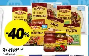 Bunnpris ALL TEX MEX FRA OLD EL PASO tilbud