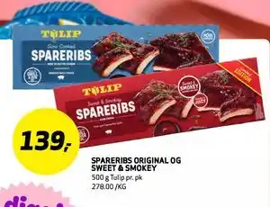 Bunnpris SPARERIBS ORIGINAL OG SWEET & SMOKEY tilbud