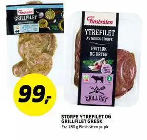 Bunnpris STORFE YTREFILET OG GRILLFILET GRESK tilbud