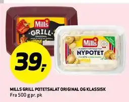 Bunnpris MILLS GRILL POTETSALAT ORIGINAL OG KLASSISK tilbud