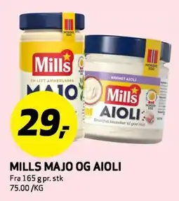 Bunnpris MILLS MAJO OG AIOLI tilbud