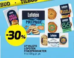 Bunnpris UTVALGTE LOFOTEN FISKEPRODUKTER tilbud