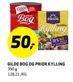 Bunnpris GILDE BOG OG PRIOR KYLLING tilbud