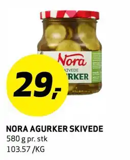 Bunnpris NORA AGURKER SKIVEDE tilbud