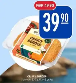 Rema 1000 CRISPY BURGER tilbud