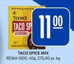 Rema 1000 TACO SPICE MIX tilbud