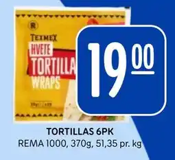 Rema 1000 TORTILLAS 6PK tilbud