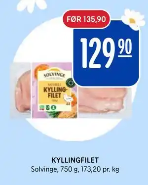 Rema 1000 KYLLINGFILET tilbud