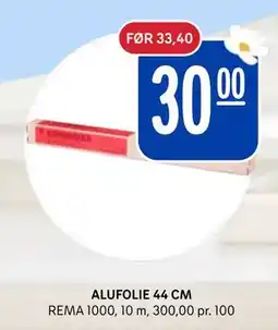 Rema 1000 ALUFOLIE 44 CM tilbud