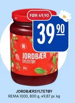 Rema 1000 JORDBÆRSYLTETØY tilbud