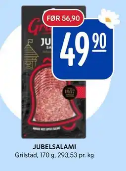 Rema 1000 JUBELSALAMI tilbud