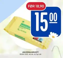 Rema 1000 UNIVERSALSERVIETT tilbud