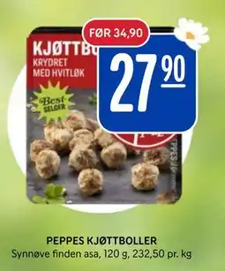 Rema 1000 PEPPES KJØTTBOLLER tilbud