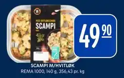 Rema 1000 SCAMPI M/HVITLØK tilbud