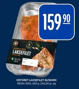 Rema 1000 KRYDRET LAKSEFILET M/SKINN tilbud