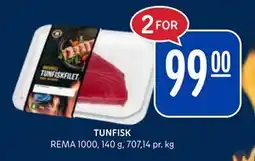 Rema 1000 TUNFISK tilbud