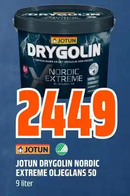 Obs Bygg JOTUN DRYGOLIN NORDIC EXTREME OLJEGLANS 50 tilbud