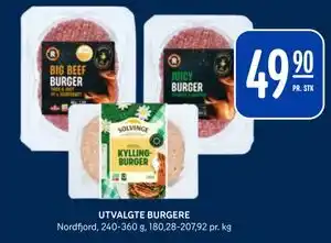 Rema 1000 UTVALGTE BURGERE tilbud