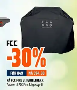 Obs Bygg 30% PÅ FCC FIRE 3,1 GRILLTREKK tilbud