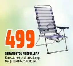 Obs Bygg STRANDSTOL NEDFELLBAR tilbud