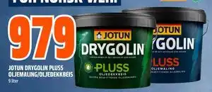 Obs Bygg JOTUN DRYGOLIN PLUSS OLJEMALING/OLJEDEKKBEIS tilbud